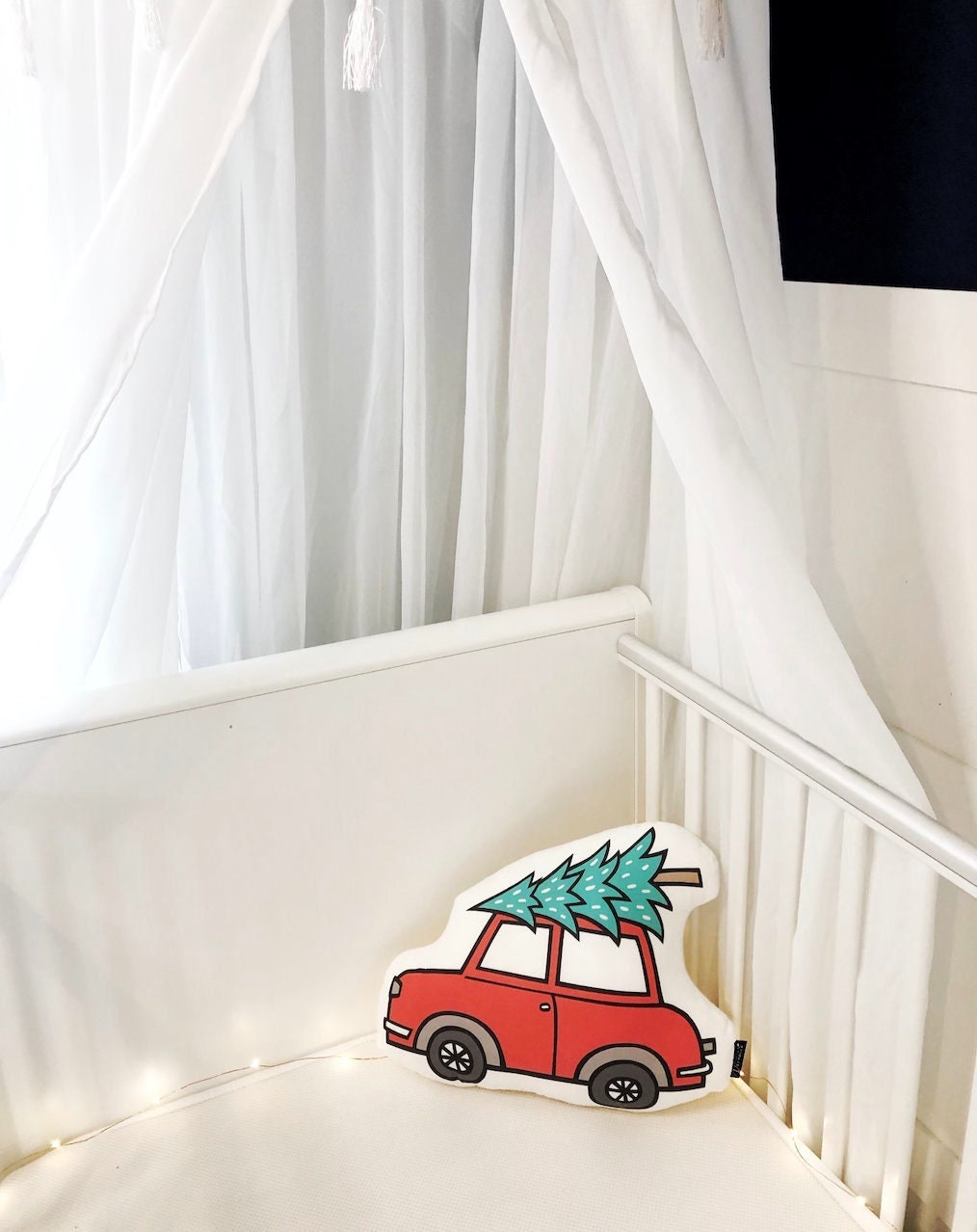 Christmas Car - Plush Pillow