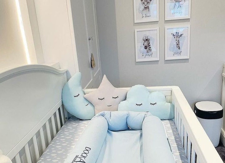 Sleepy Star, Moon, Cloud - Plush Pillow
