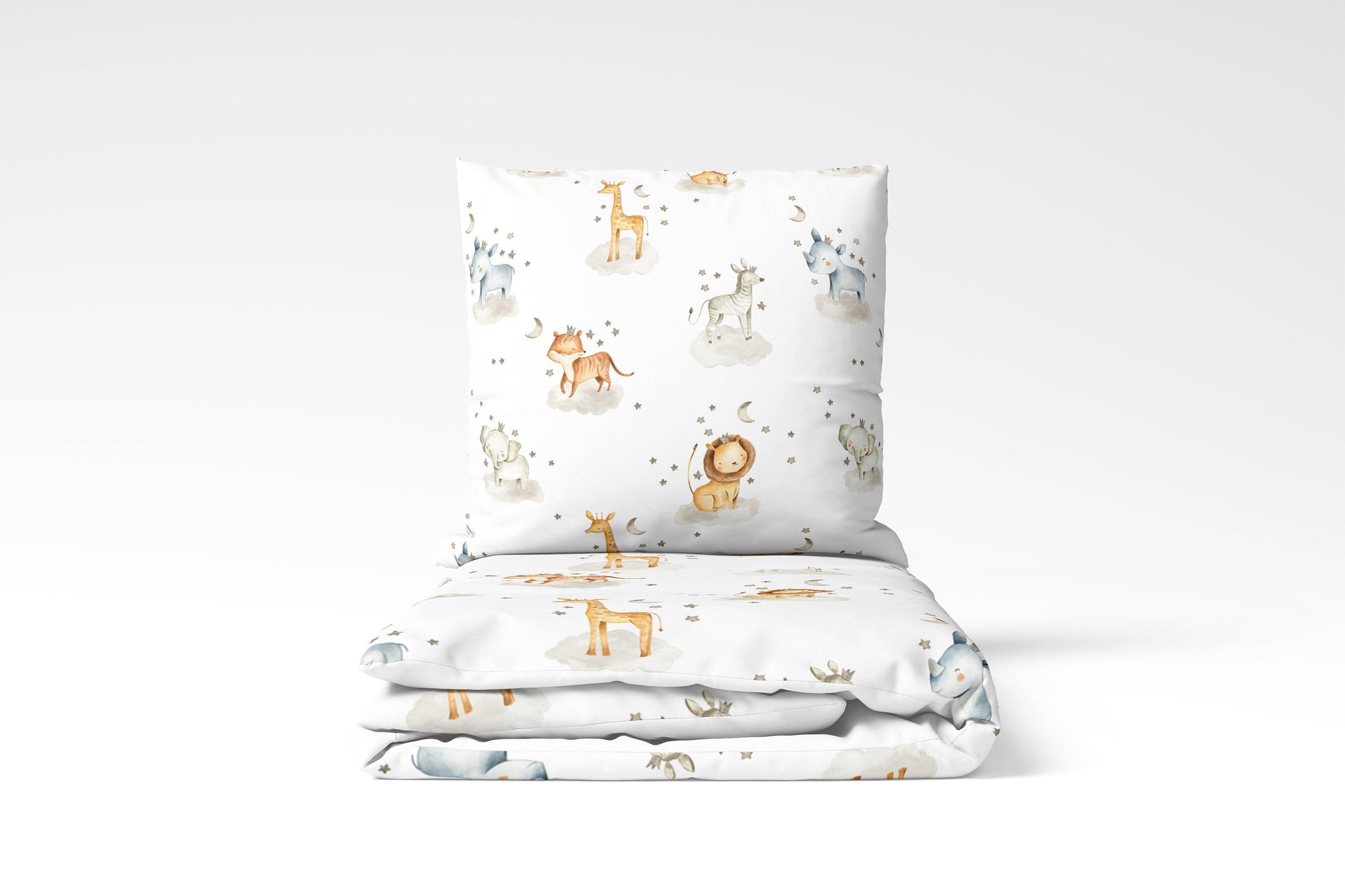 Cute Watercolour Safari Animal - Bedding