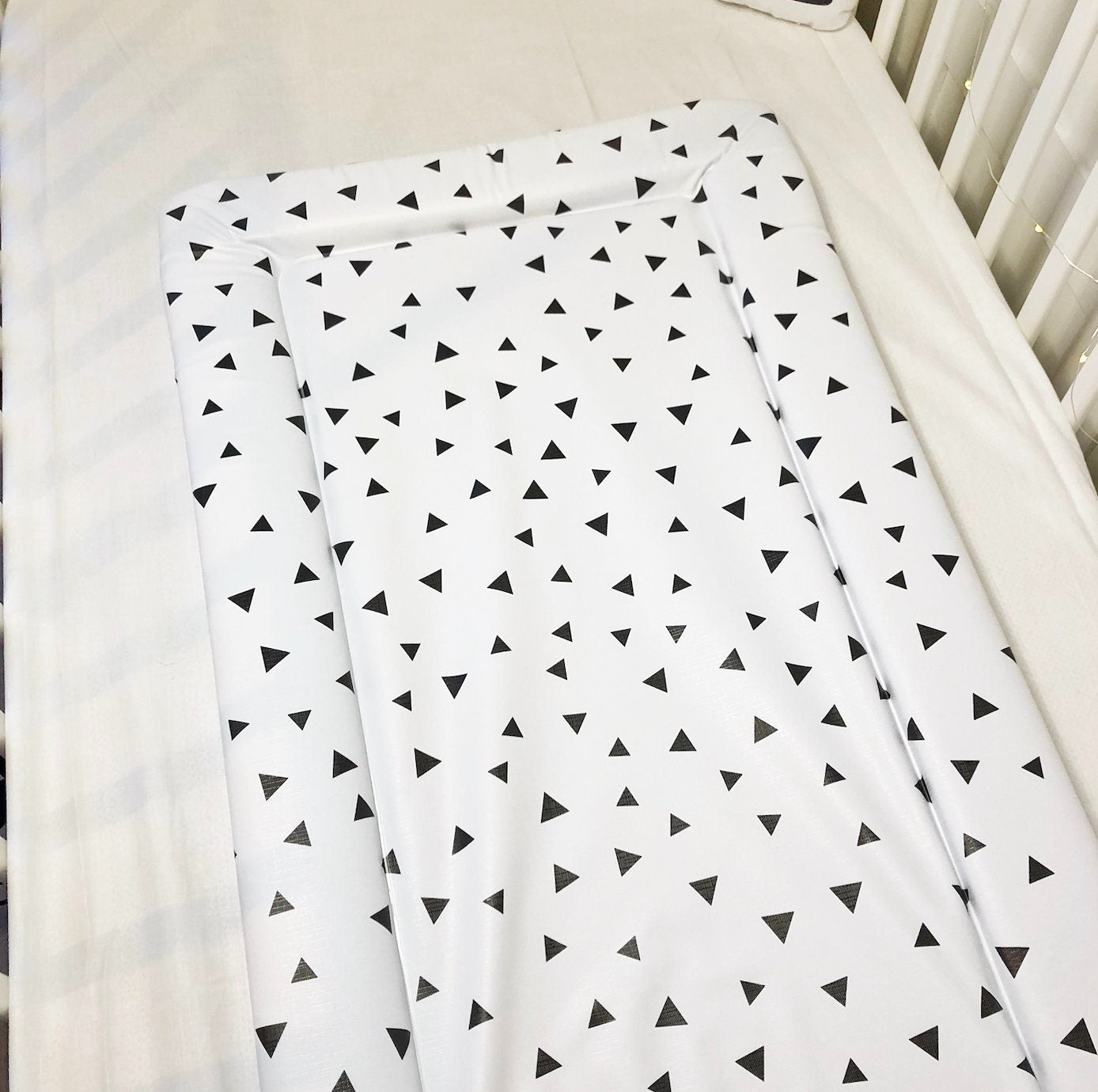 Basics - Black Triangles - Baby Changing Mat