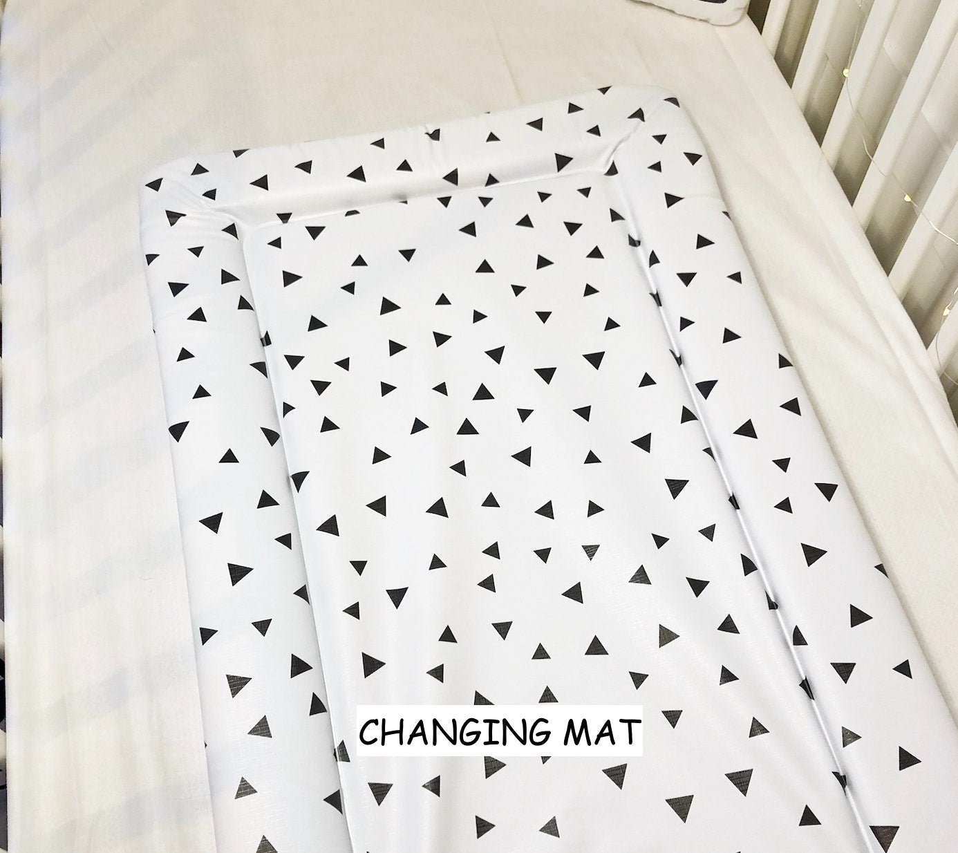 Basics - Black Triangles - Baby Changing Mat