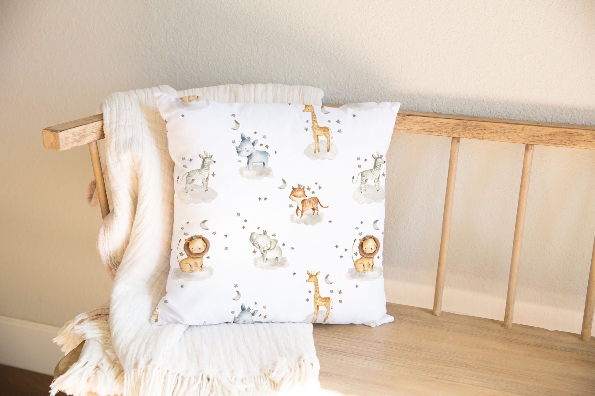 Cute Watercolour Safari Animal - Bedding