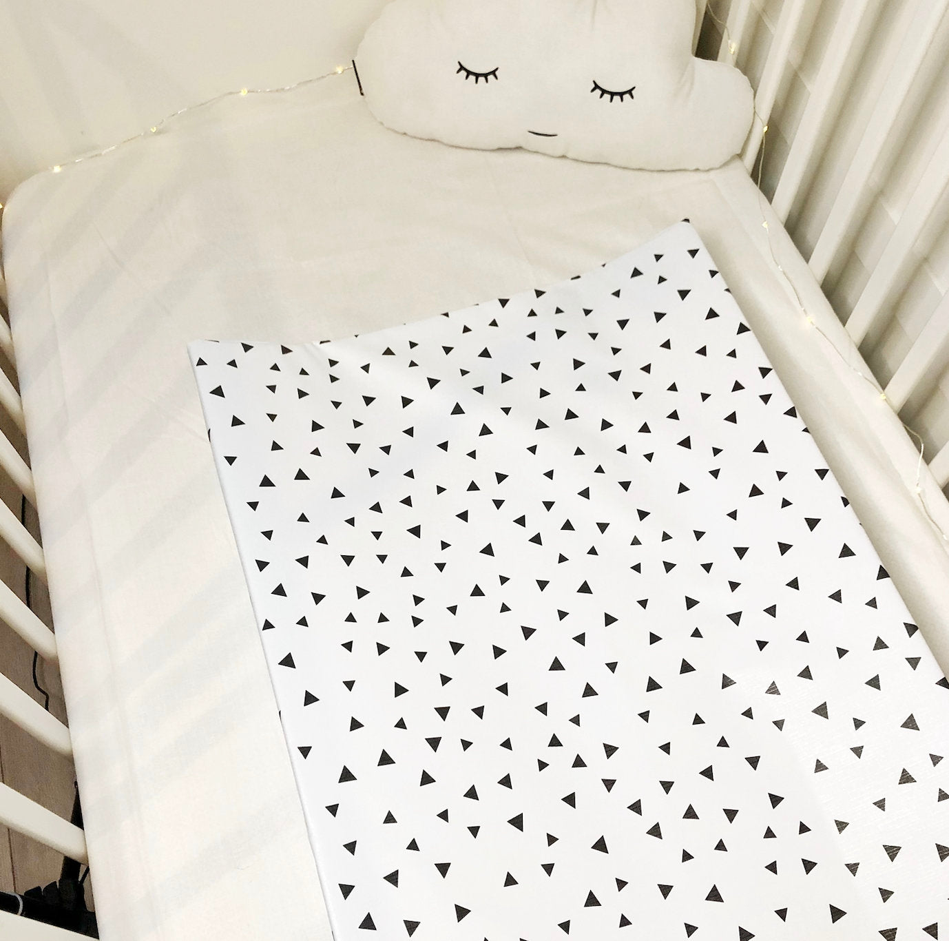 Basics - Black Triangles - Baby Changing Mat