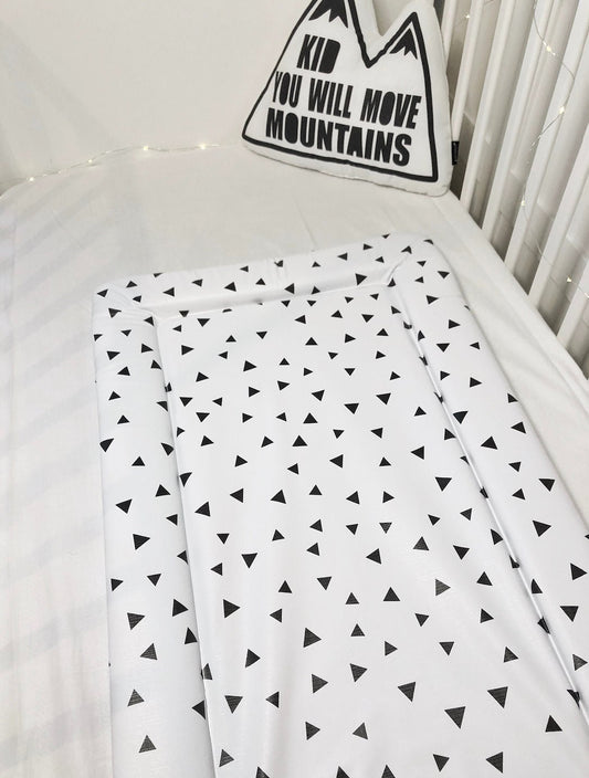 Basics - Black Triangles - Baby Changing Mat