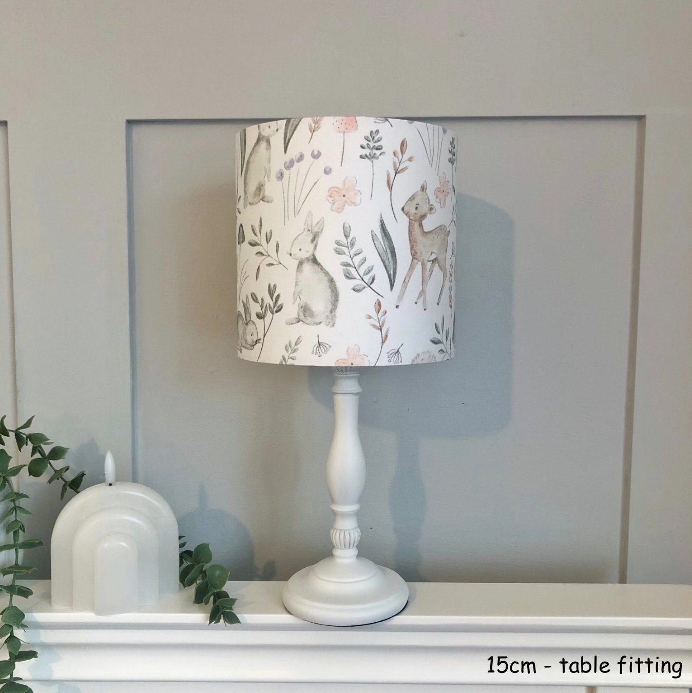 Sketched Woodland Animals - Lampshade