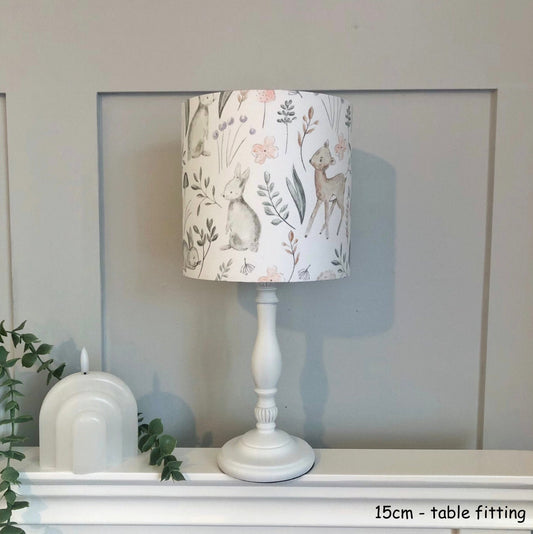 Sketched Woodland Animals - Lampshade