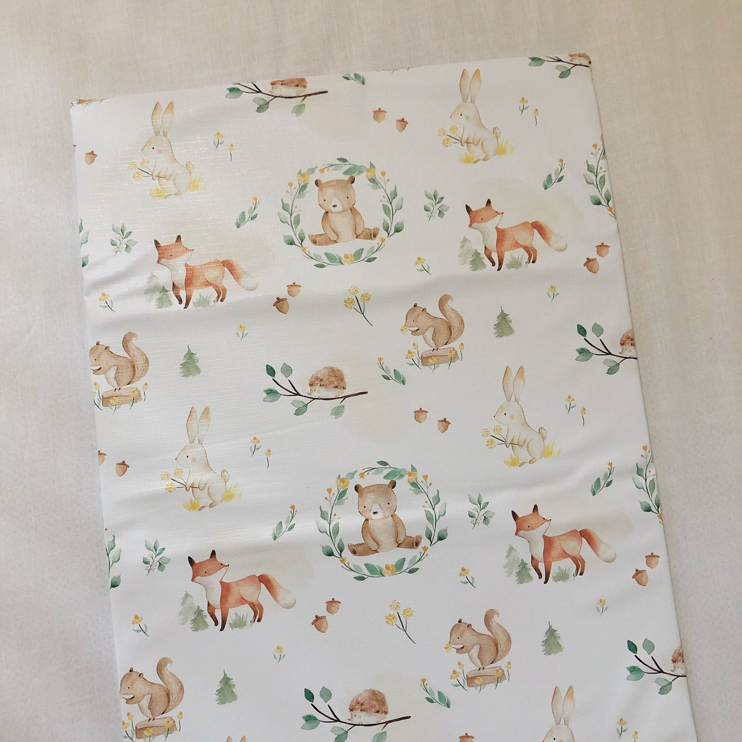 Woodland Bears and Animals - Baby Changing Mat