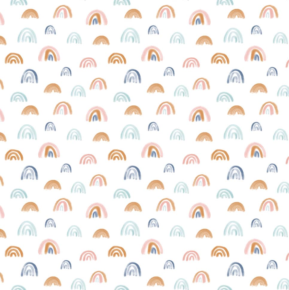 Watercolour Rainbow Bedding, Duvet Covers, Fitted Sheets, Rainbow Bedding, Colourful Rainbows, Children's Room Decor, Kids and Baby Bedding