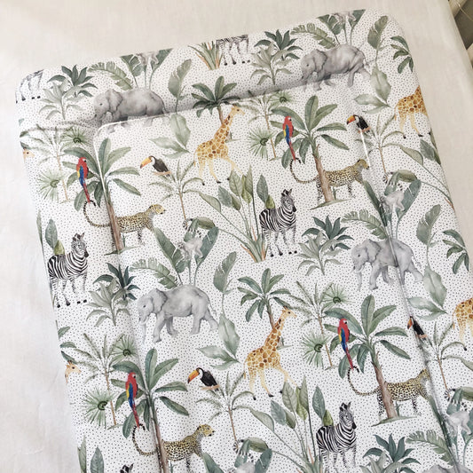 Baby Changing Mat - Safari Jungle Spots, Nappy Changing Mat, Waterproof Mat, Baby Gift, Wedge Changing Mat, Safari Animal Nursery Decor