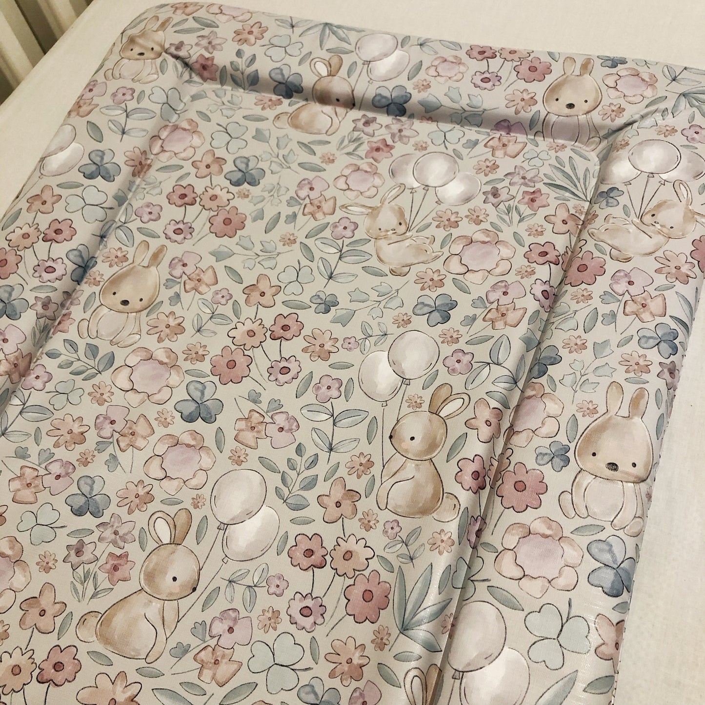 Bunnies and Balloons - Baby Changing Mat