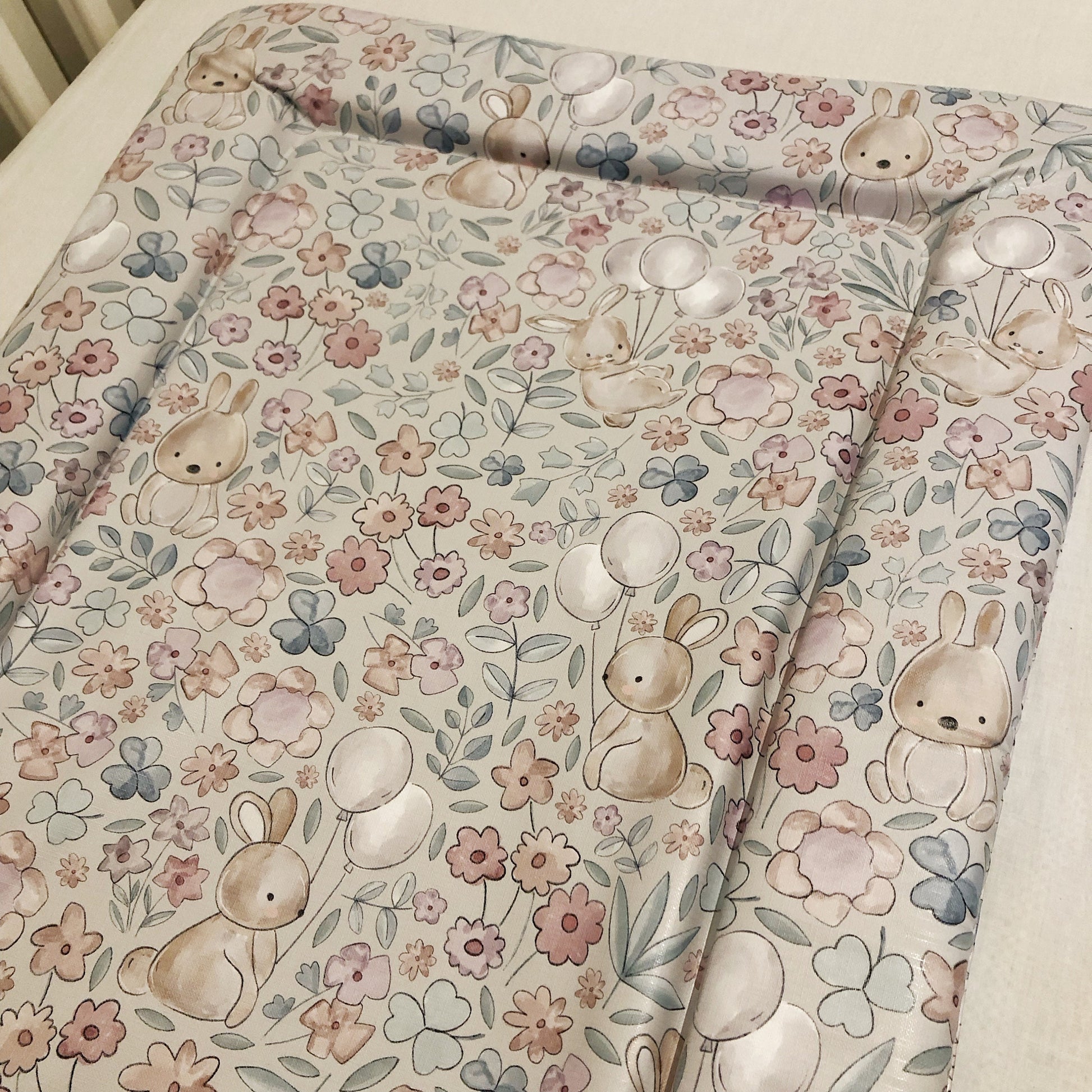 Bunnies and Balloons - Baby Changing Mat