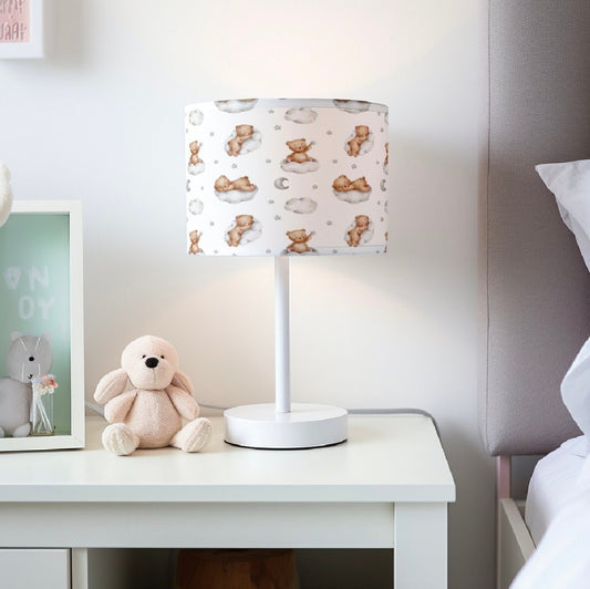 Bear in the Clouds, Brown - Lampshade