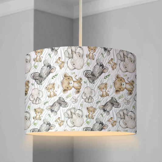 African Safari Animal - Lampshade