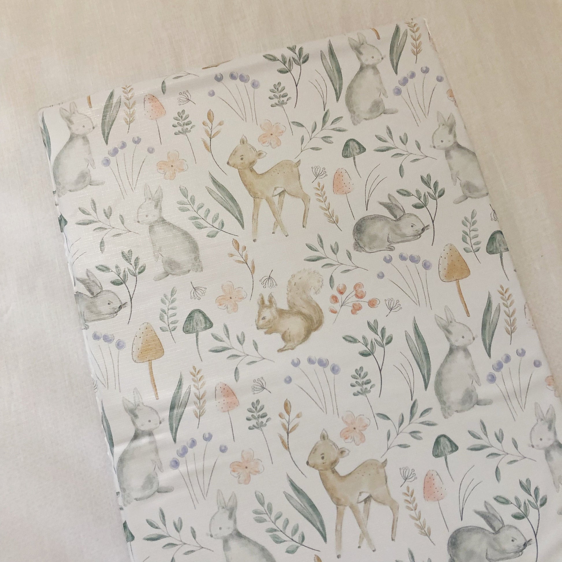 Sketched Woodland Animals - Baby Changing Mat