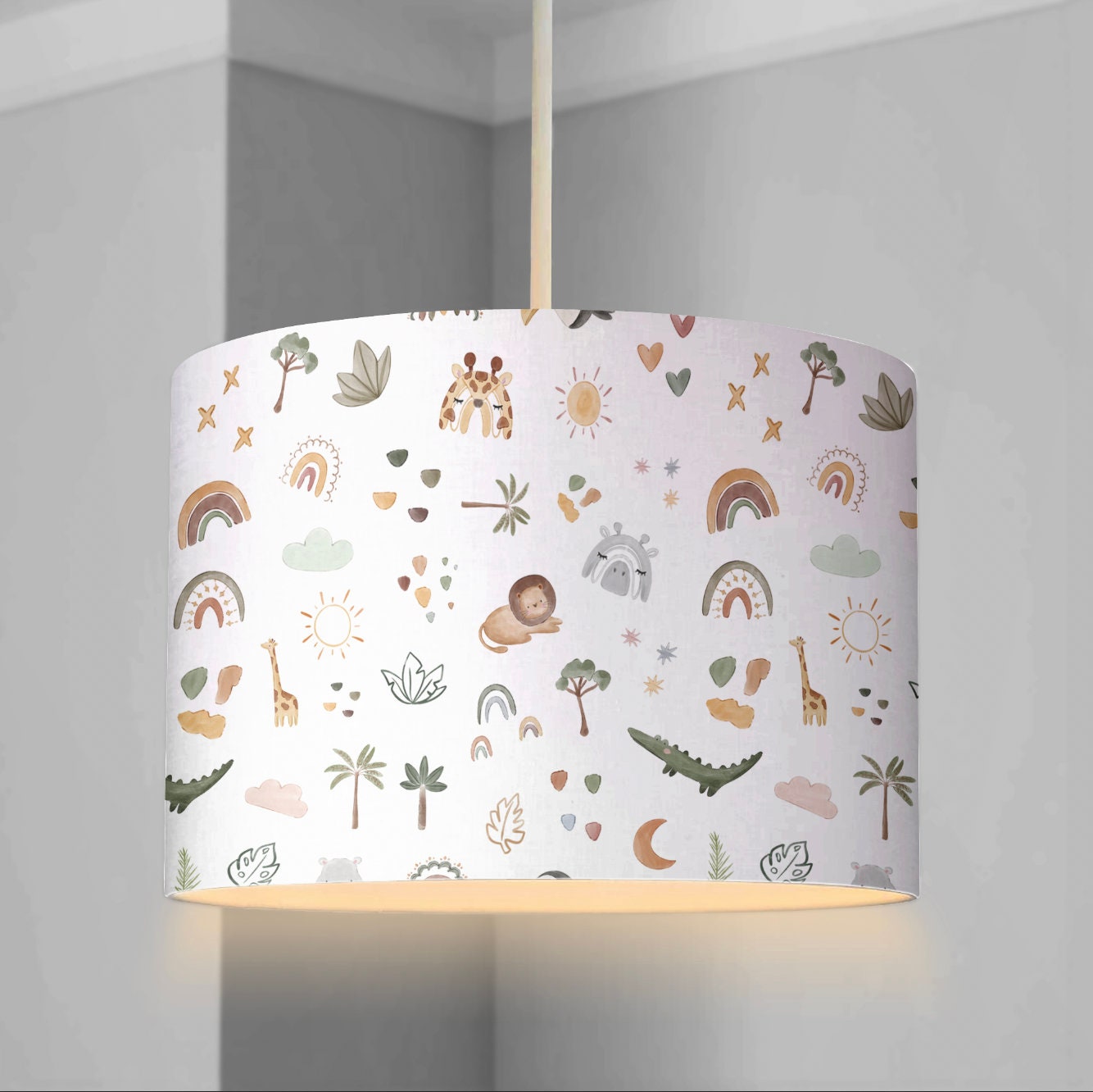 Little Safari Doodles - Lampshade