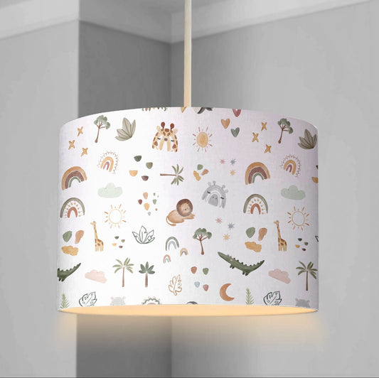 Little Safari Doodles - Lampshade