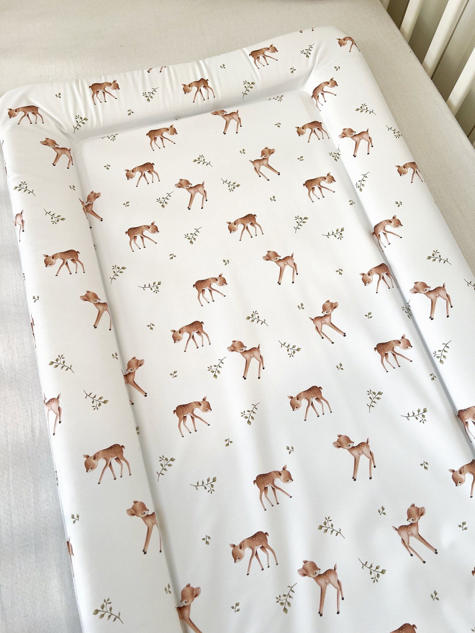 Sweet Deers & Eucalyptus - Baby Changing Mat