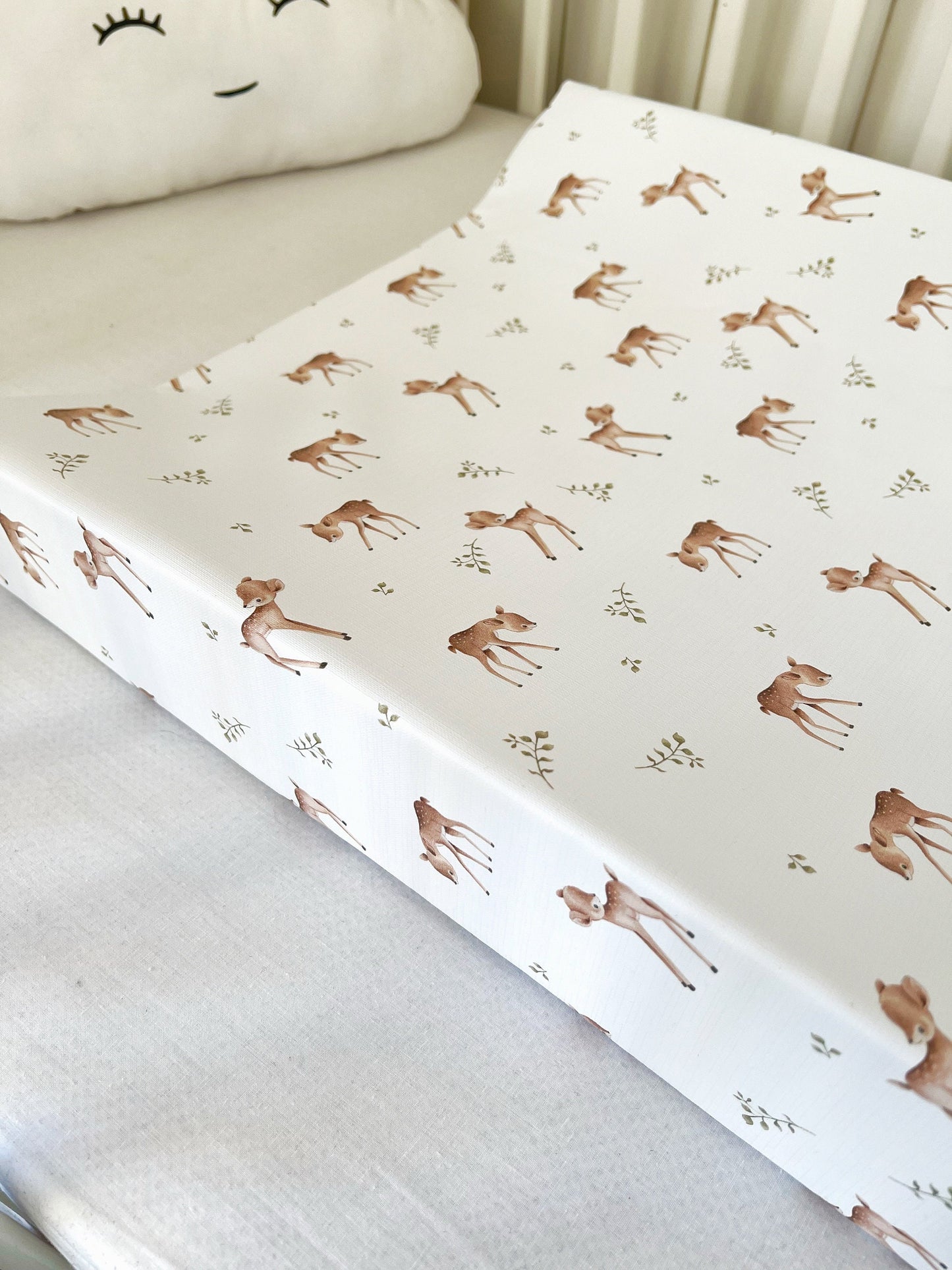 Sweet Deers & Eucalyptus - Baby Changing Mat