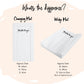 Baby Changing Mat - Fade Hot Air Balloon Beige JLR, Nappy Changing Mat, Waterproof Mat, Baby Gift, Wedge Changing Mat, Neutral Nursery Decor