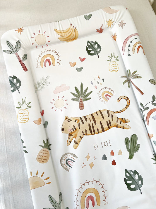 Safari Tiger 'Be Free' - Baby Changing Mat