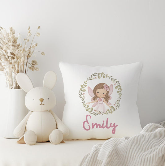 Fairy Woodland Pillow with personalisation - Square Pillow