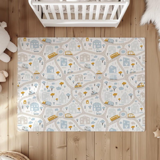 Kids Car Road Map - Rug
