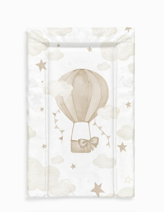 Single Hot Air Balloon, Beige - Baby Changing Mat