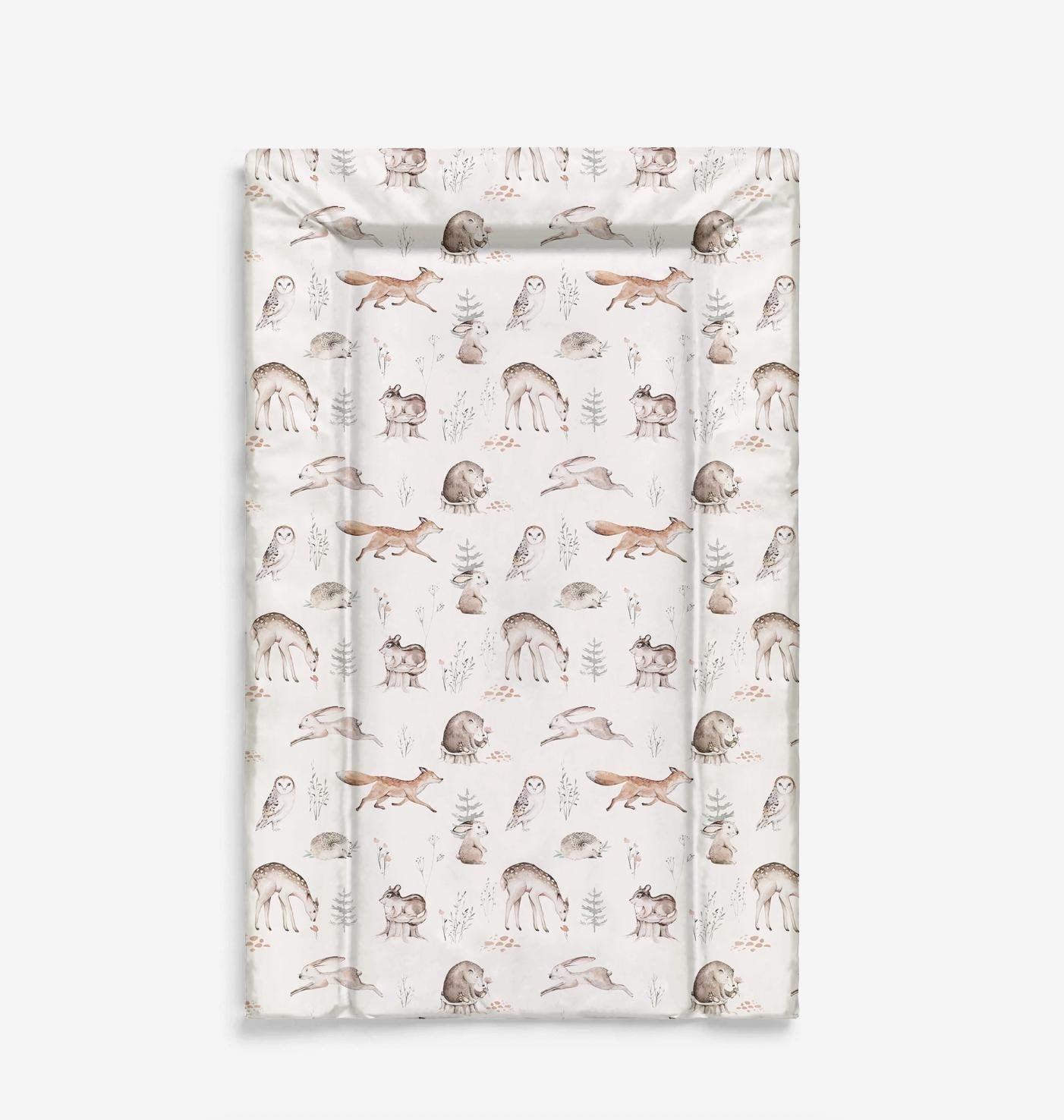 Woodland Hedgehog & Animals - Baby Changing Mat
