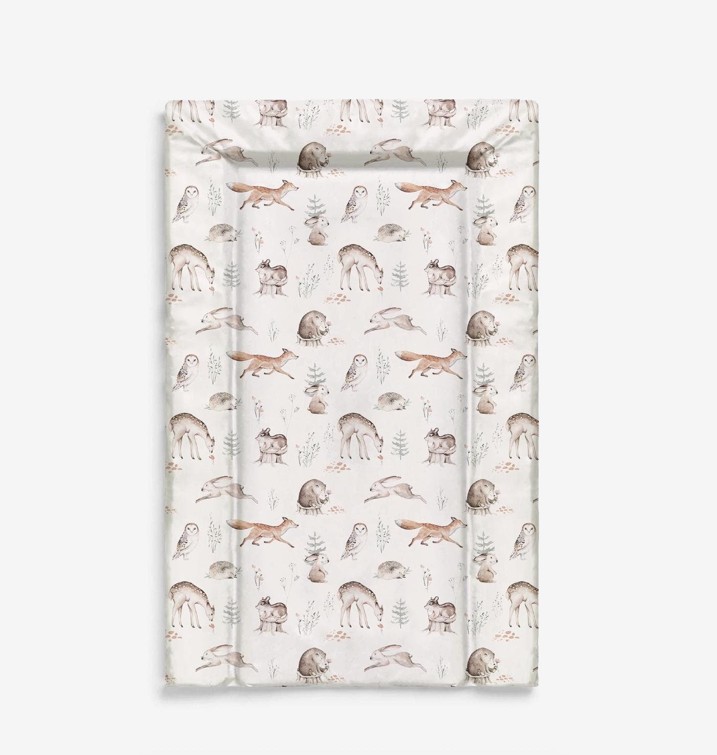 Woodland Hedgehog & Animals - Baby Changing Mat