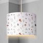 Woodland Mushrooms & Flowers - Lampshade