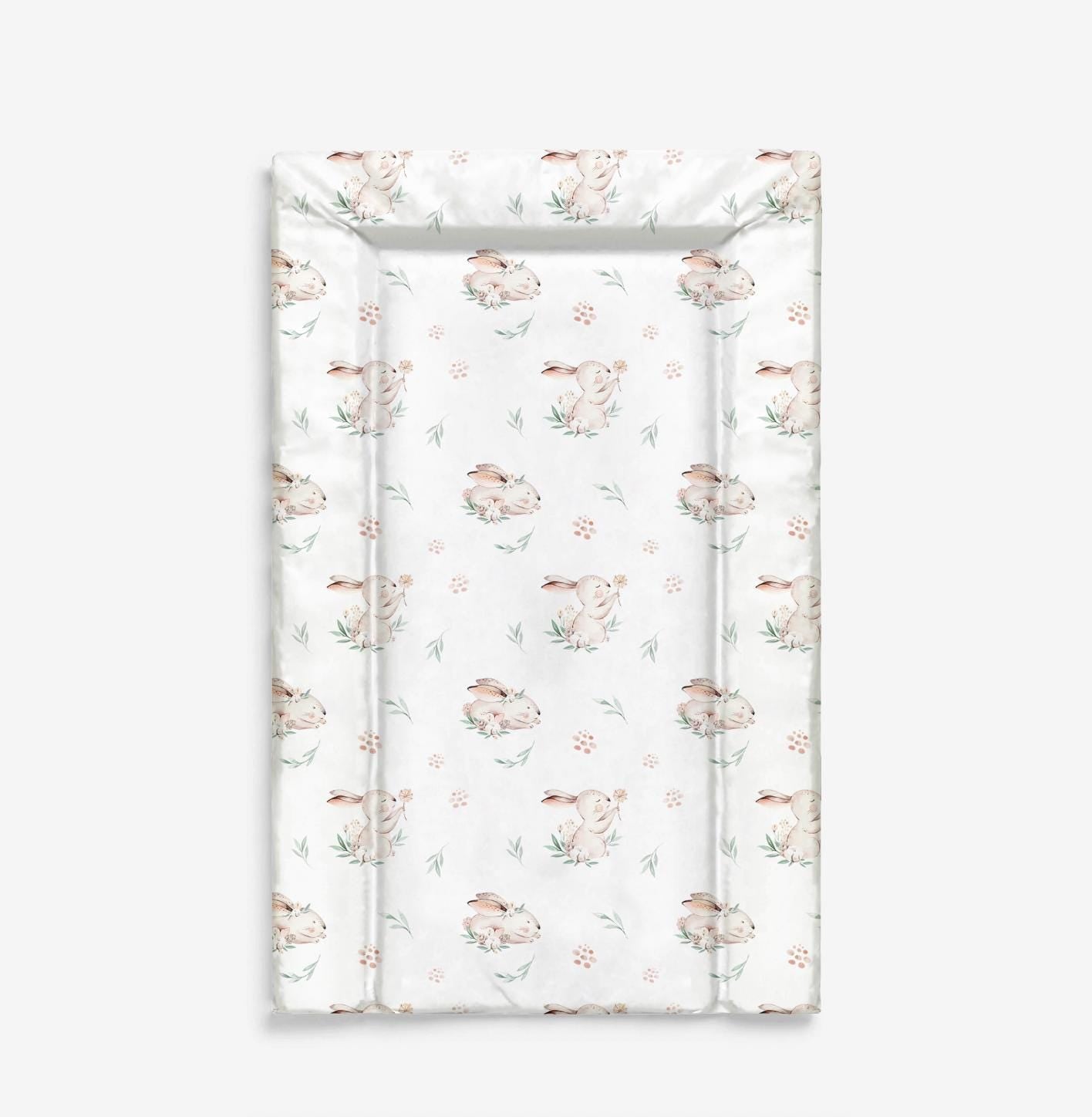 Baby Changing Mat - Woodland Bunny, Nappy Changing Mat, Waterproof Mat, Baby Gift, Wedge Changing Mat, Woodland Nursery Decor