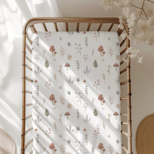 Woodland Mushroom & Flowers - Bedding