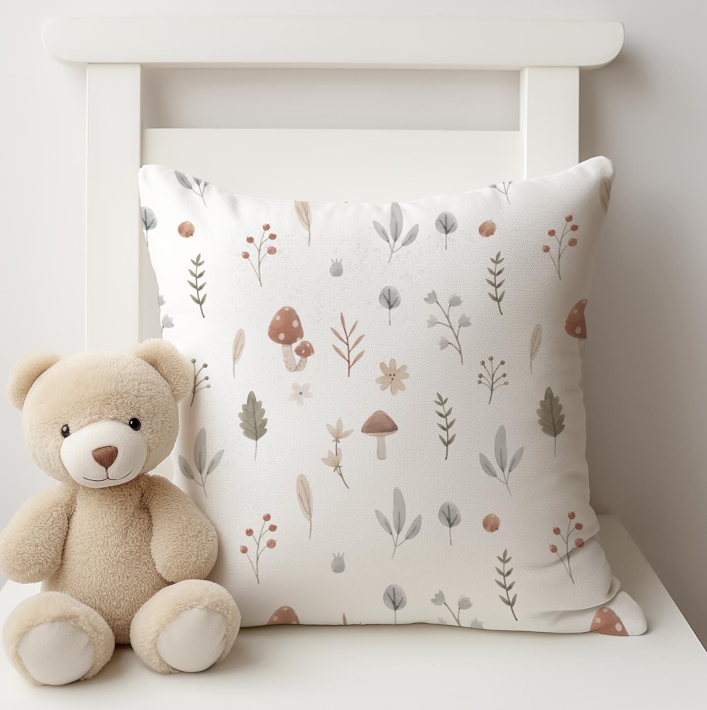 Woodland Mushroom & Flowers - Bedding