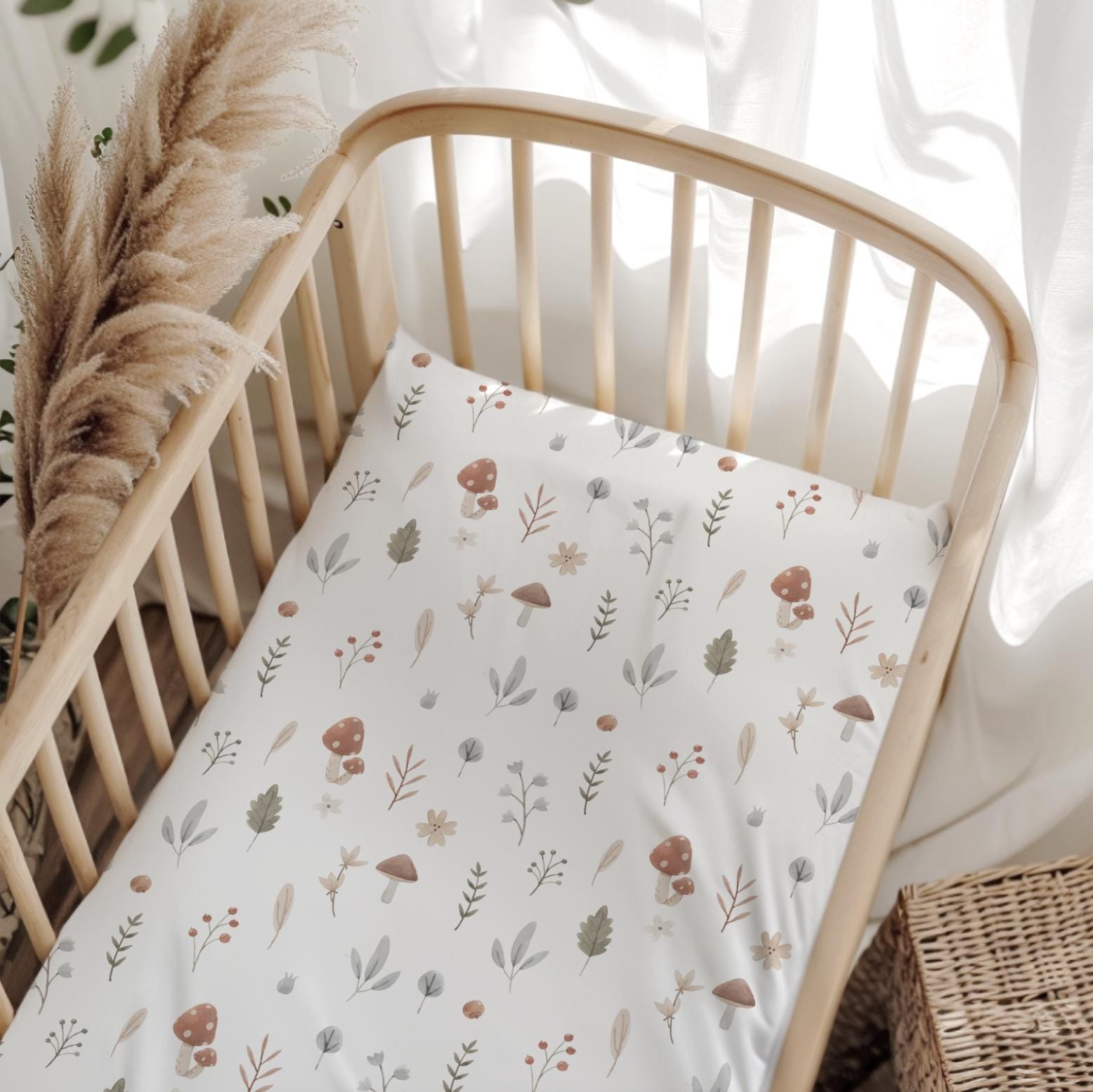 Woodland Mushroom & Flowers - Bedding