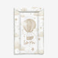 Personalised Hot Air Balloon - Beige, - Baby Changing Mat