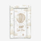 Personalised Hot Air Balloon - Beige, - Baby Changing Mat