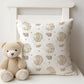Multi Hot Air Balloons, Beige - Plush Pillow