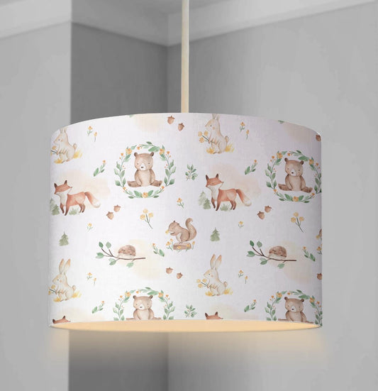 Woodland Bear Animals - Lampshade