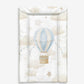 Single Hot Air Balloon, Blue and Beige - Baby Changing Mat