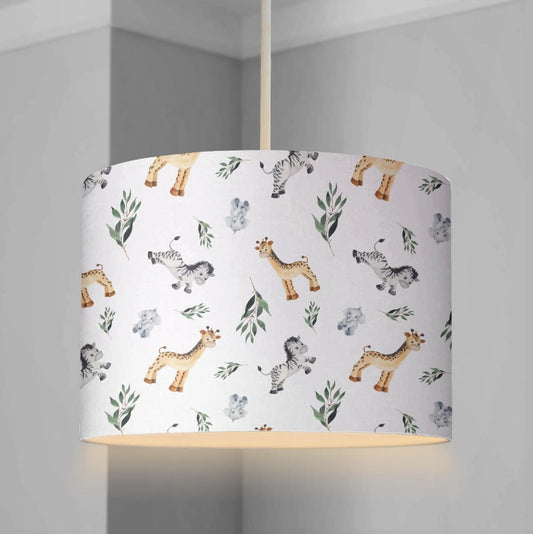 Zebra & Giraffe - Lampshade
