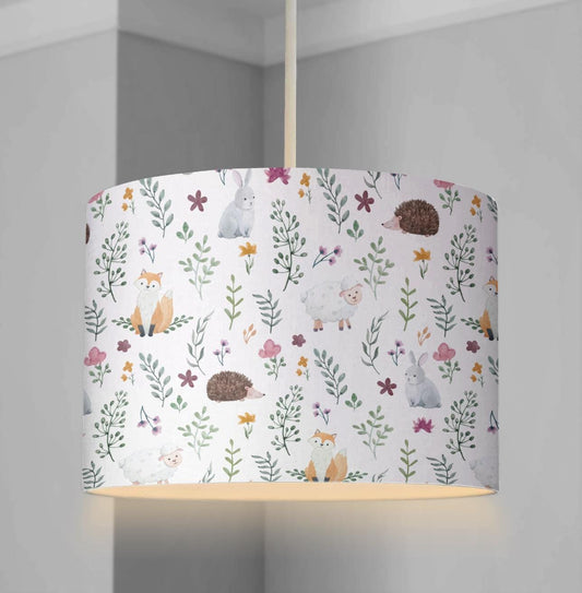 Woodland Fox & Animals - Lampshade