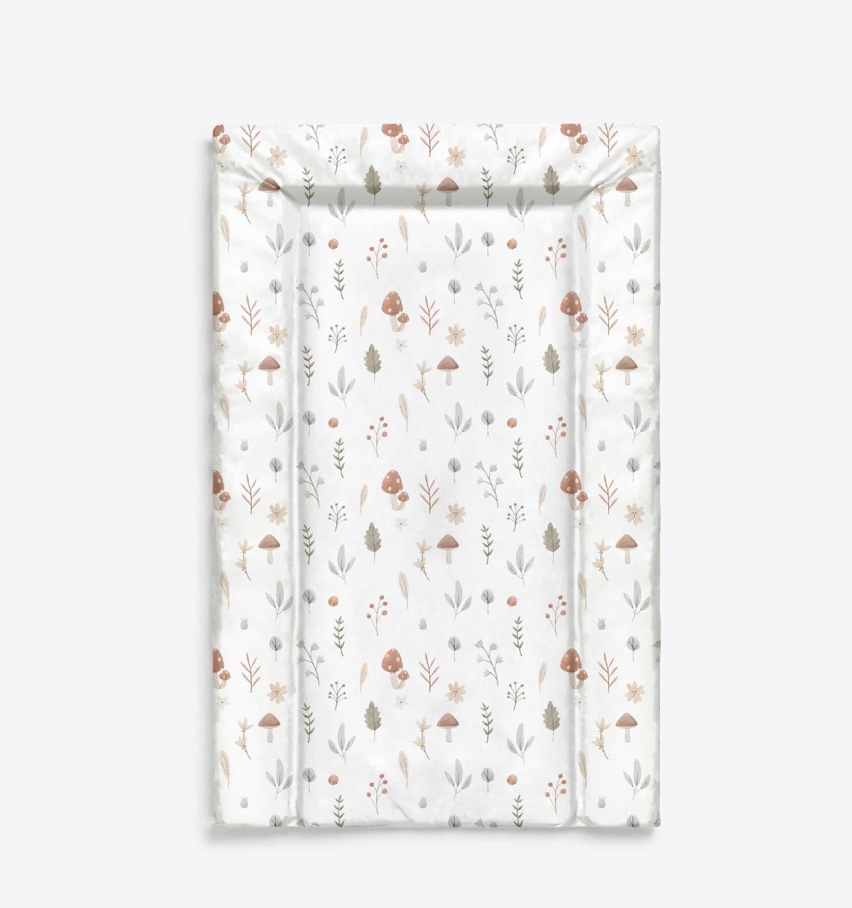 Woodland Mushrooms and Flowers - Baby Changing Mat