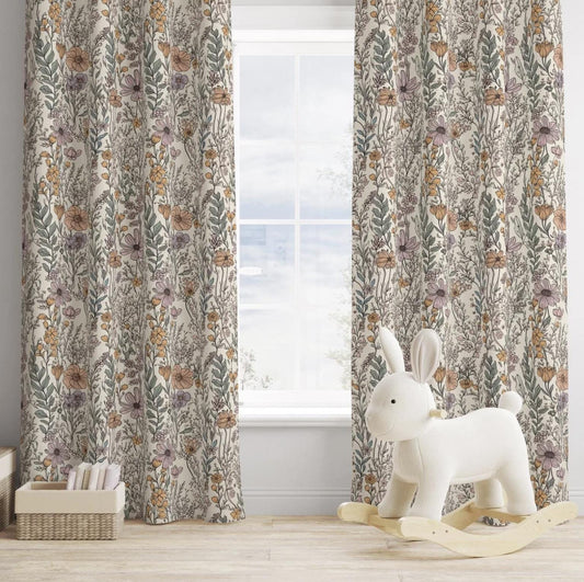 Wild Flowers - Curtains (Standard or Blackout)