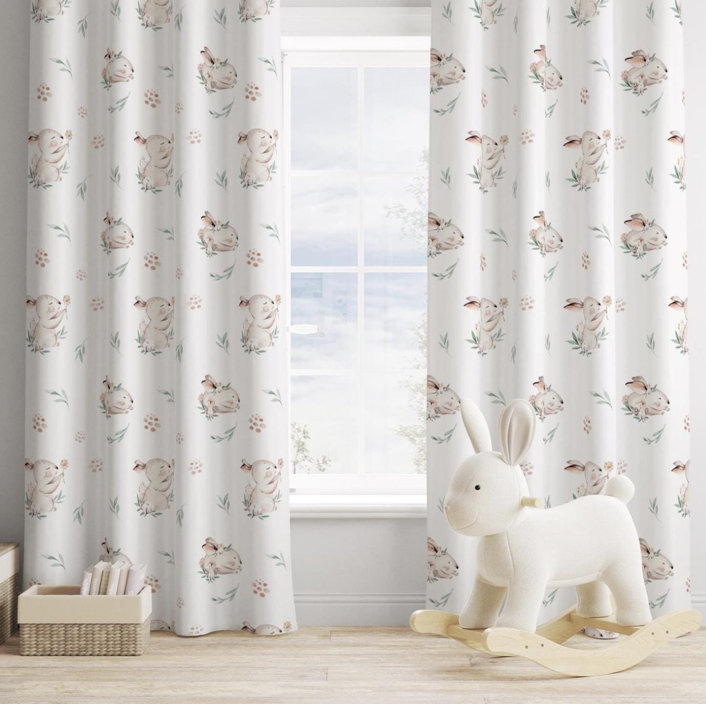 Cute Little Bunny - Curtains (Standard or Blackout)