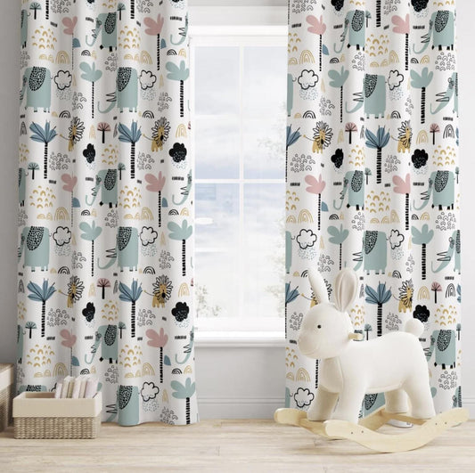 Safari Animals - Curtains (Standard or Blackout)