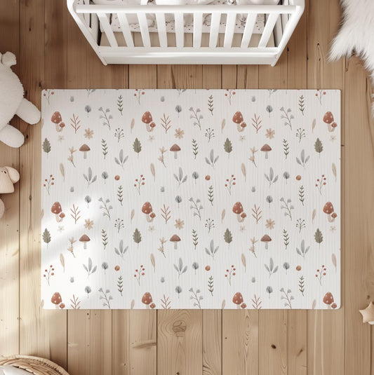 Woodland Mushroom & Flowers - Rug