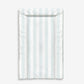 Aqua Blue Stripes - Baby Changing Mat