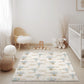 Multiple Hot Air Balloons, Blue - Rug