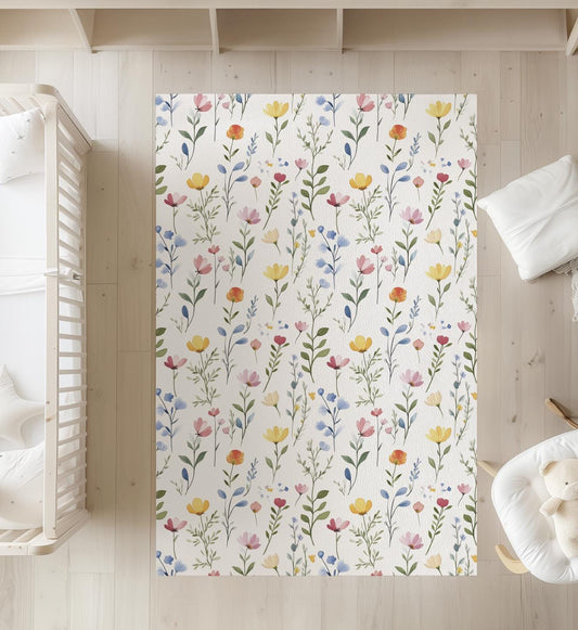 Watercolour Flowers - Rug