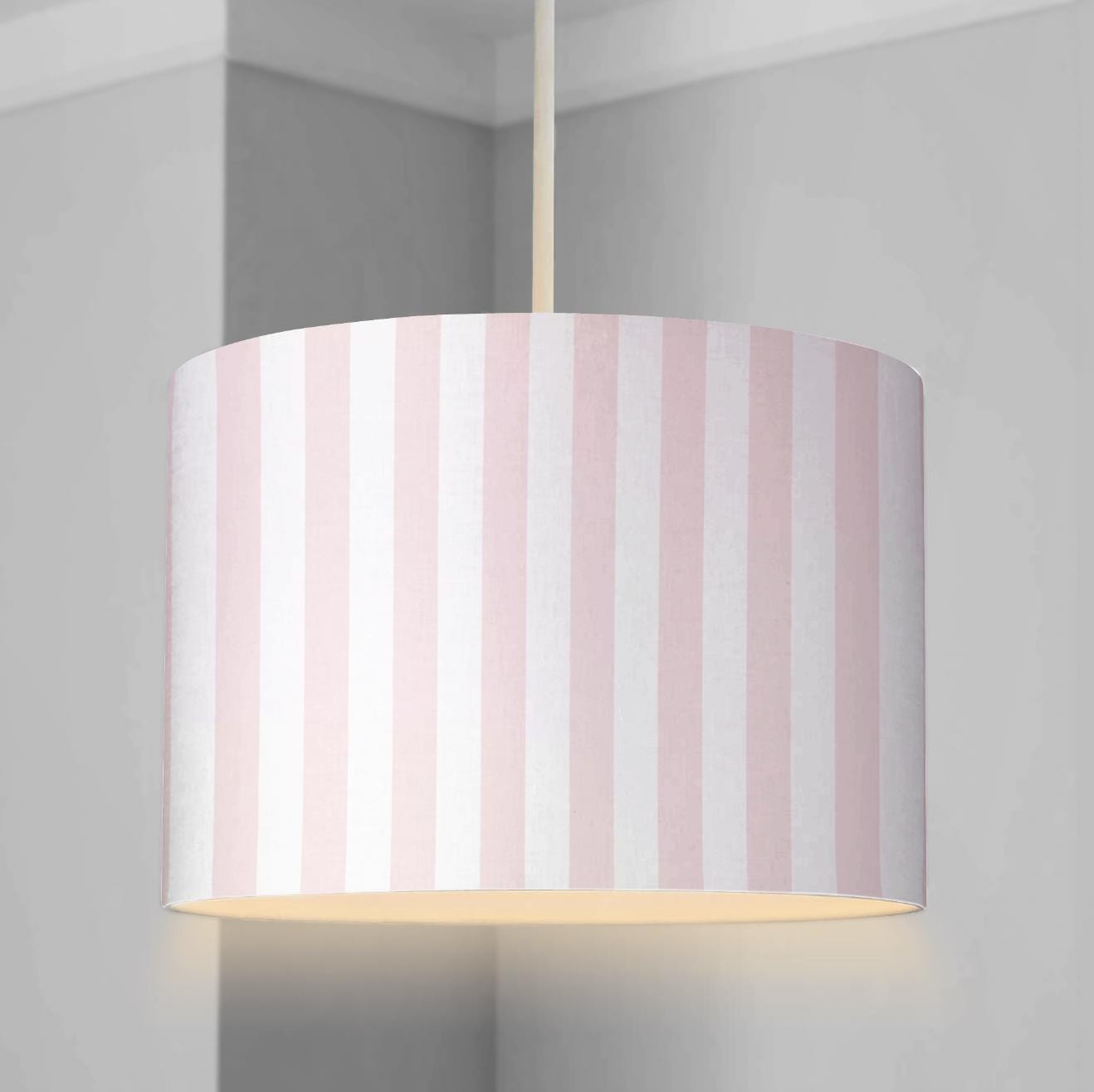 Pink Stripes - Lampshade